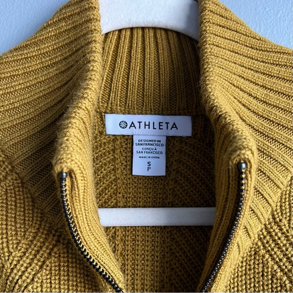 Athleta Gold Zip Sweater - Picture 4 of 6